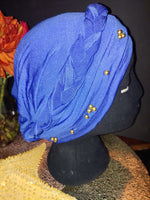 Load image into Gallery viewer, Classy Gold Emblem Cotton Turbans
