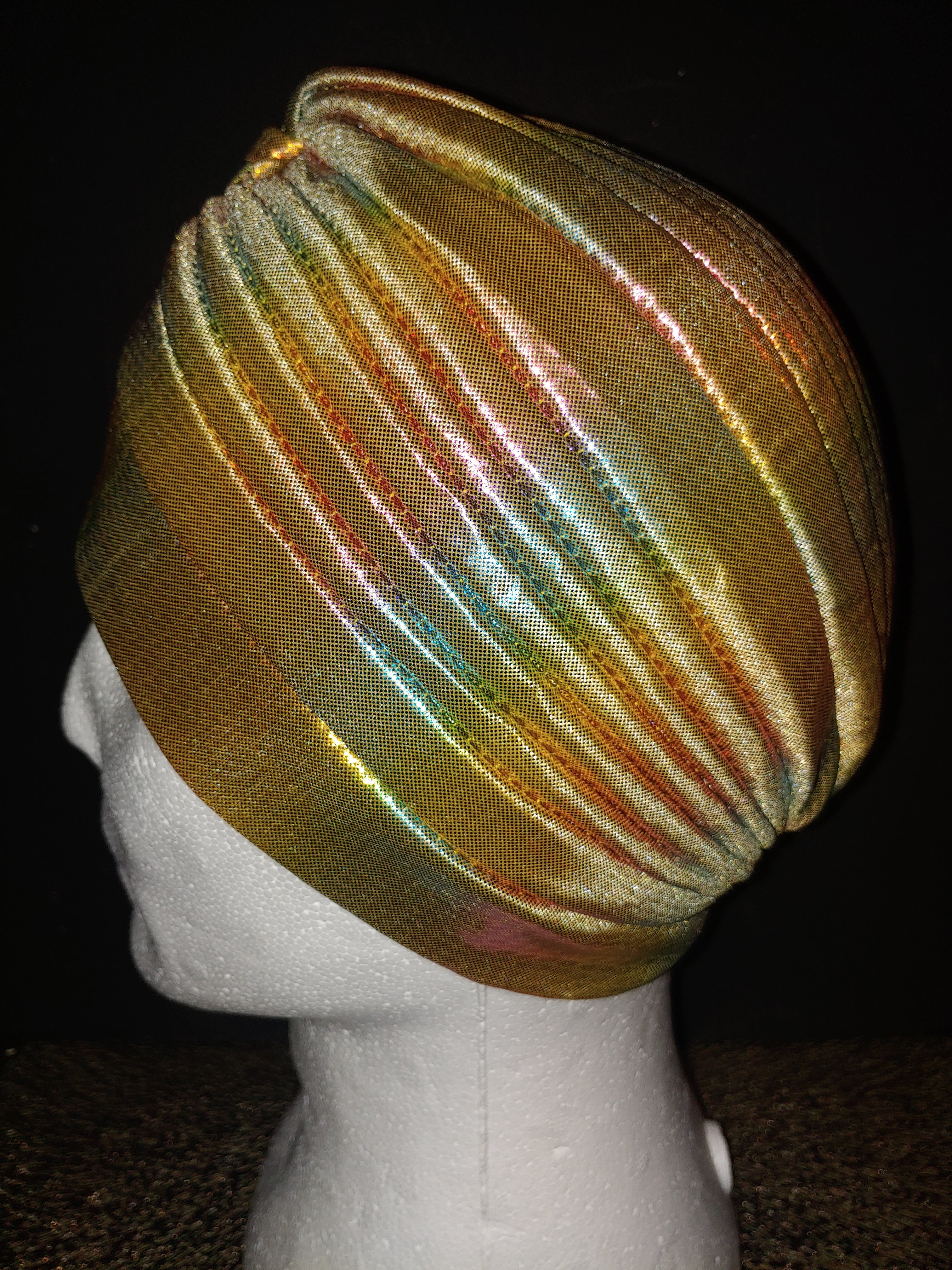 Turban- Metallic- Dressy - Classy