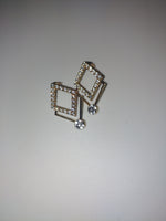 Load image into Gallery viewer, Triangular Bling Earrings
