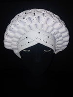 Load image into Gallery viewer, Rhinestone Turban Braided/Looped  Headwrap
