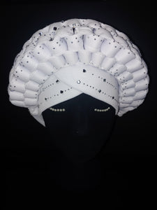 Rhinestone Turban Braided/Looped  Headwrap