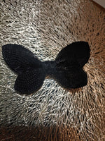 Load image into Gallery viewer, Black Sequin Hair Clip Bow
