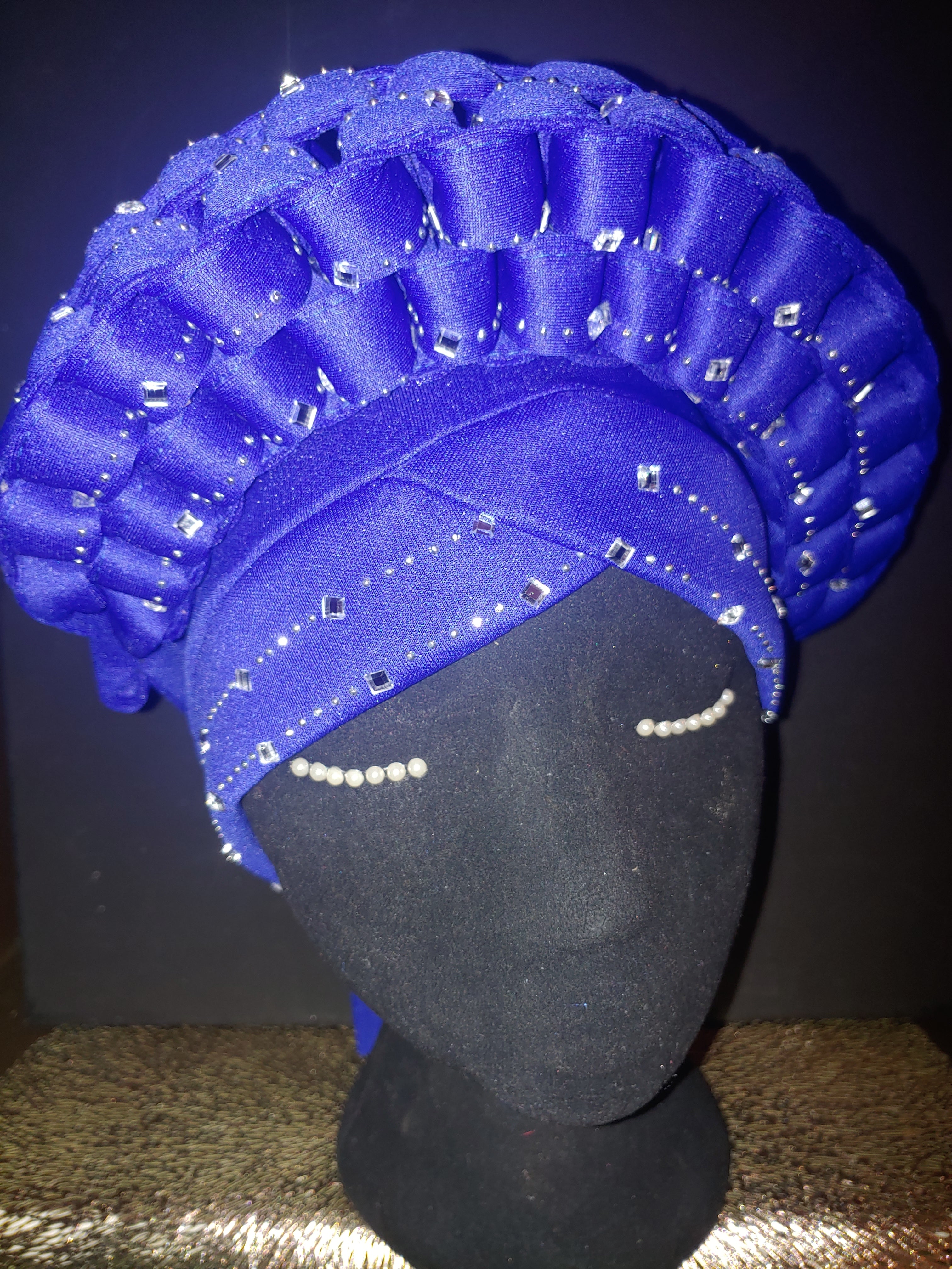 Rhinestone Turban Braided/Looped  Headwrap