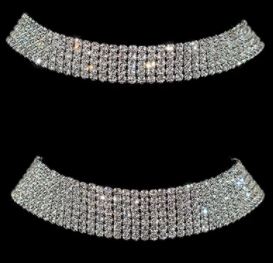 "BLING" sparkle collar choker necklace (RHINESTONE)