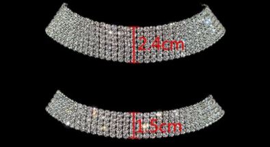 "BLING" sparkle collar choker necklace (RHINESTONE)