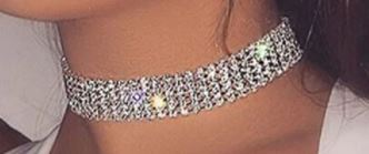 "BLING" sparkle collar choker necklace (RHINESTONE)