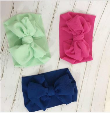 Girls BIG Hair Bow Headband/Headwrap