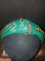 Load image into Gallery viewer, Knotted Chain Faux Leather Headband
