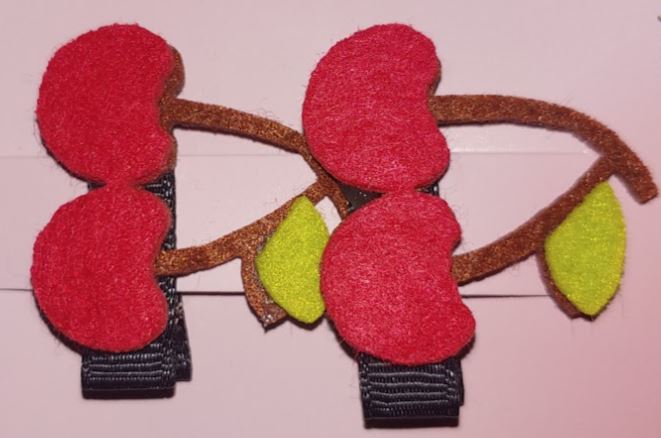 Strawberry/Cherry Hair Clip