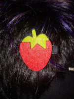 Load image into Gallery viewer, Strawberry/Cherry Hair Clip
