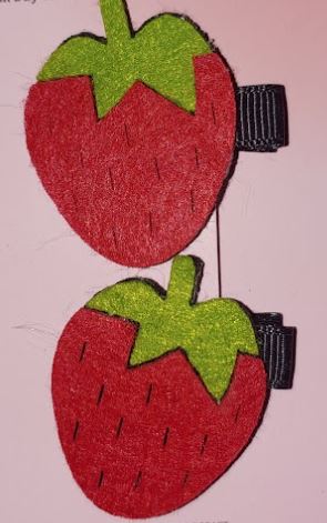 Strawberry/Cherry Hair Clip