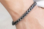 Load image into Gallery viewer, Vintage Stainless Steel Black Cuban Link Bracelet  - 19CM
