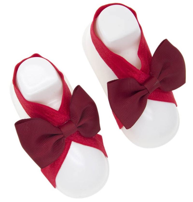 Baby Foot Flower Bows