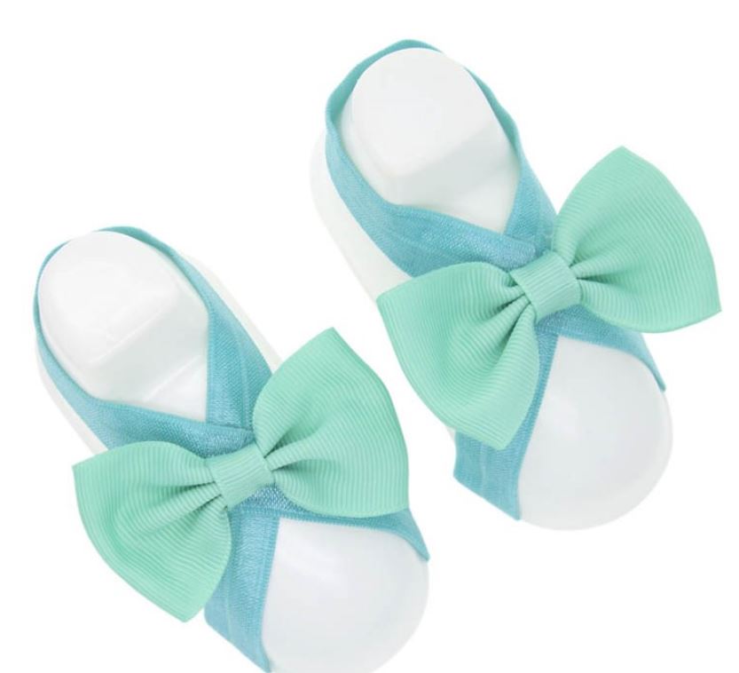 Baby Foot Flower Bows