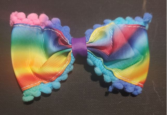 Tie Dye Rainbow Hairclip