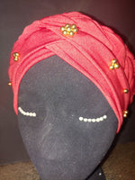 Load image into Gallery viewer, Classy Gold Emblem Cotton Turbans
