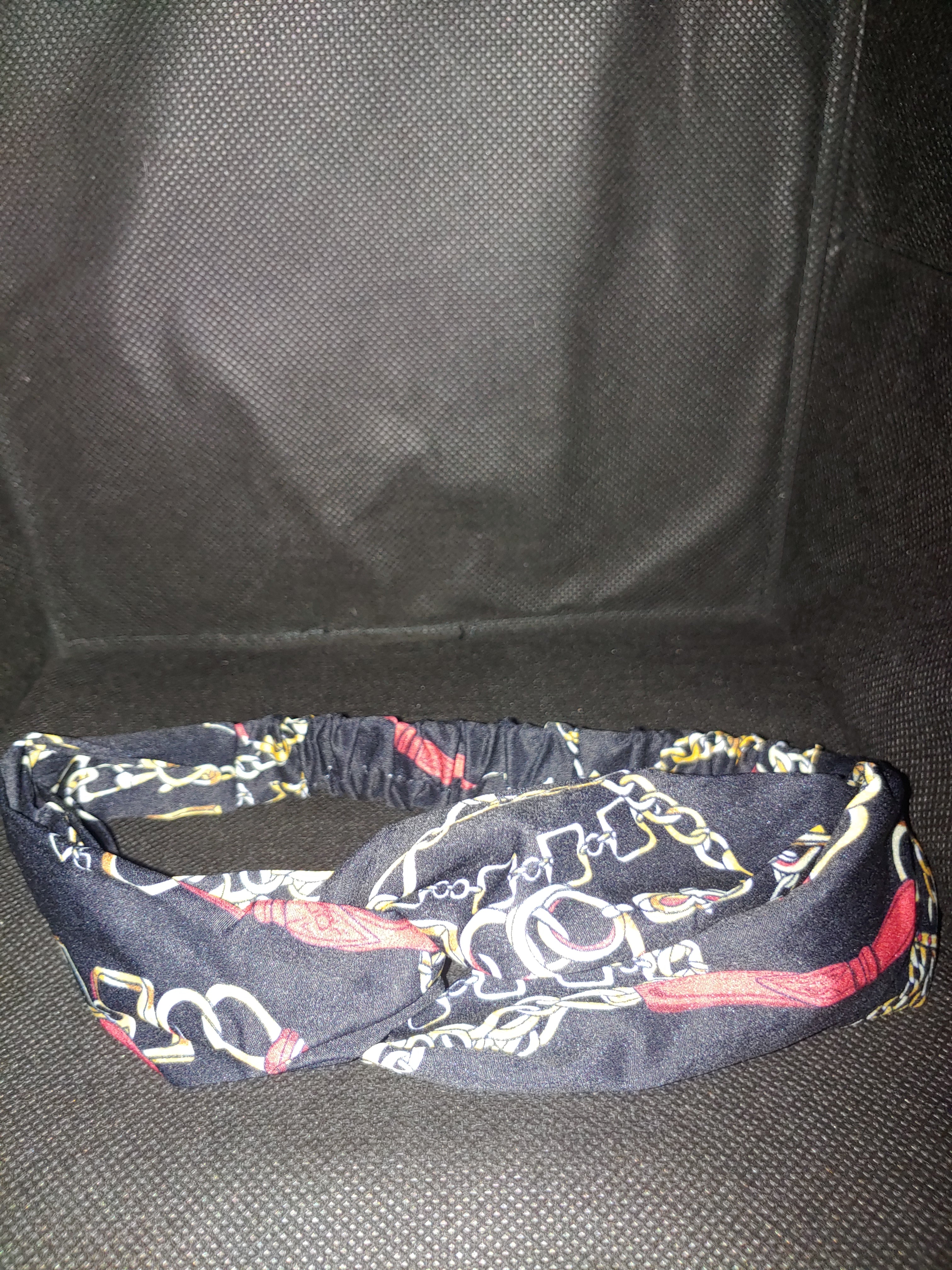 Chain Print Cross Headband