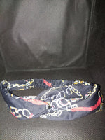 Load image into Gallery viewer, Chain Print Cross Headband
