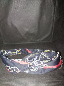 Chain Print Cross Headband