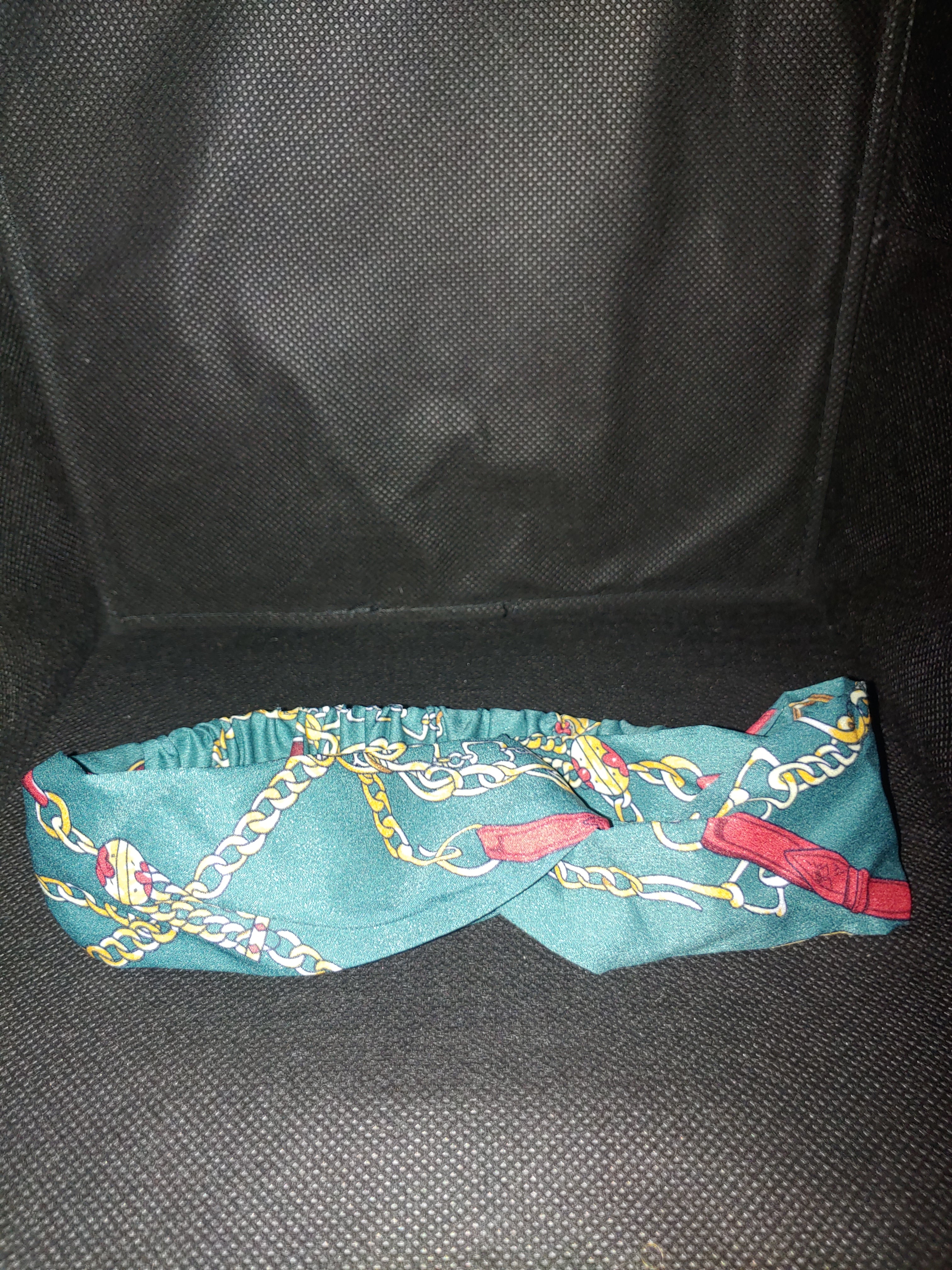 Chain Print Cross Headband