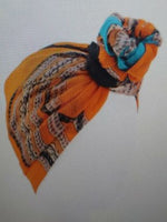 Load image into Gallery viewer, New national style scarf Turban Headband Scarf Ruffled -DIY Video Included
