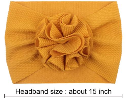 Girls Ruffle Topknot Headwrap/Headband