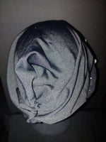 Load image into Gallery viewer, White Pearl Cotton Turban
