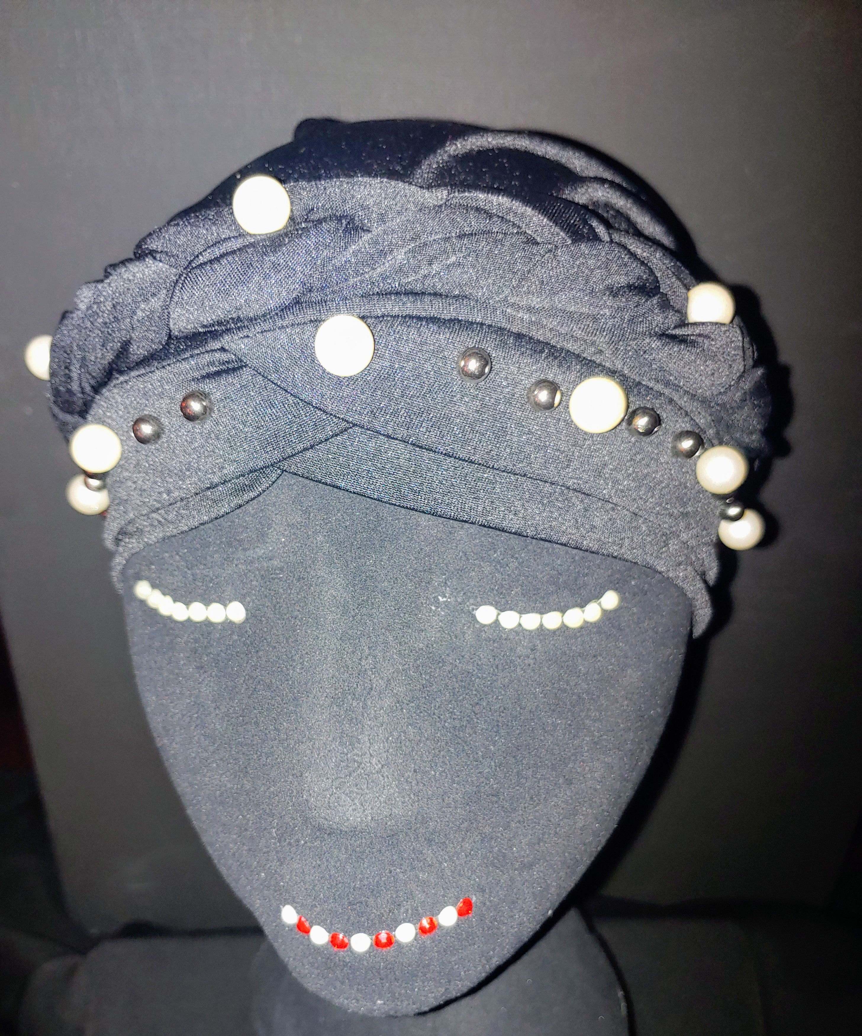 White Pearl Cotton Turban